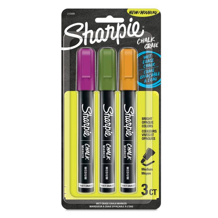 8 Packs 3 ct. (24 total) Sharpie® Secondary Medium Point Wet Erase
