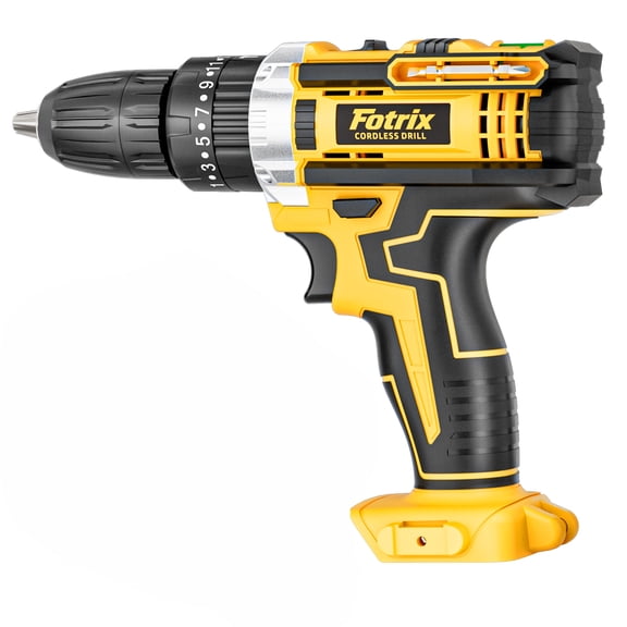 Cordless Drill/Driver Kit, 2 Speed, Keyless 3/8" Chase Drill with LED Light, Equipped