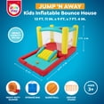 thumbnail image 3 of PlayDay Jump 'N Away Inflatable Bounce House with Play Features, Indoor/Outdoor, Ages 3+, 3 of 9