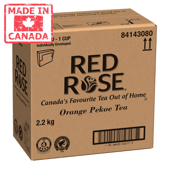 Red Rose Orange Pekoe Tea, Enveloped 1Cup | 100UN/Unit, 10 Units/Case