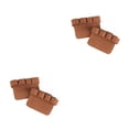 thumbnail image 2 of Eigraketly Guantes de cuero antideslizantes para levantamiento de manos y muñecas, almohadillas protectoras antideslizantes para culturismo, Marrón 2piezas, 2 of 6