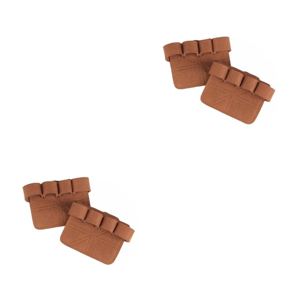 Soidarity Guantes antideslizantes de cuero para levantamiento de pesas, guantes protectores para muñeca, almohadillas protectoras para culturismo para Marrón 2piezas Soidarity CBP322534