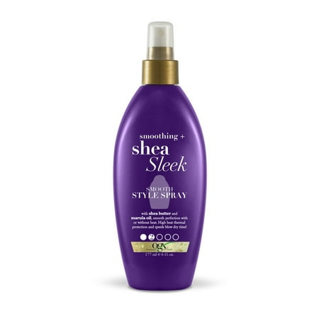 OGX Smoothing + Shea Sleek Smooth Style Spray 6oz (Best Hair Product For Sleek Ponytail)