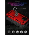 thumbnail image 2 of Hybrid Dual Layer iPhone 15 Plus Case (Red) Magnetic Ring Kickstand Holder Shockproof Cover, 2 of 5