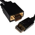 thumbnail image 1 of 6 ft. 2m Displayport to VGA Adapter Converter - Black, 1 of 1