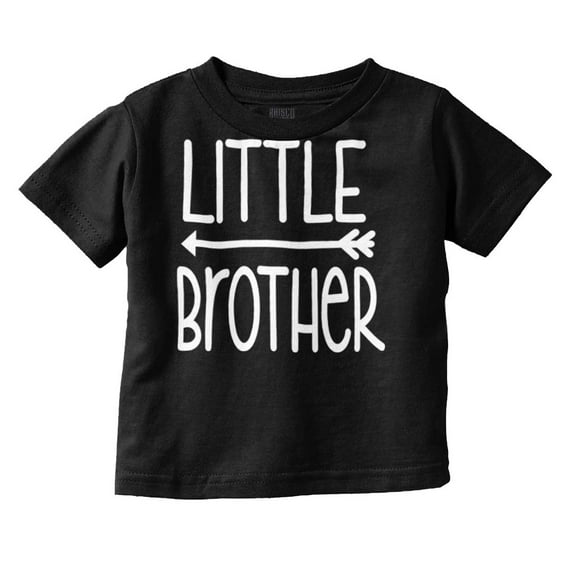 Little Brother Cute Younger Sibling Youth T Shirt Tee Boys Infant Toddler Brisco Brands 12M