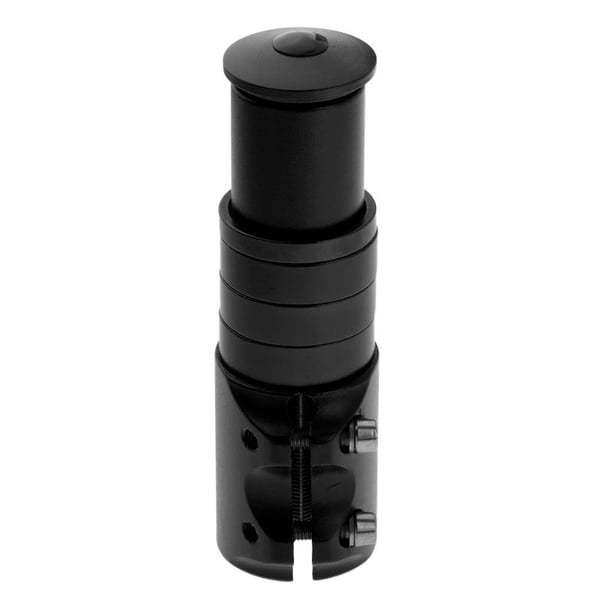 Adaptador de cabezal elevador de potencia de manillar de bicicleta, extensor de 28,6 mm, 1 1/8" Negro