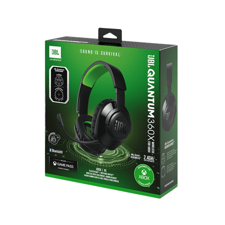 JBL - Quantum 360X Wireless Gaming Headset - Black
