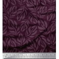 thumbnail image 1 of Soimoi Viscose Chiffon Fabric Leaves Shirting Printed Craft Fabric by The Yard 42 Inch Wide, 1 of 1