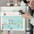 thumbnail image 3 of Dujiujun Transparent Acrylic Weekly Planner Magnetic Stickers Re-writable Smooth Writing Message Board for Organization, 3 of 8