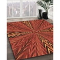 thumbnail image 3 of Ahgly Company Machine Washable Indoor Rectangle Transitional Orange Red Orange Area Rugs, 5' x 8', 3 of 7