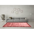 thumbnail image 3 of Ahgly Company Indoor Square Abstract Red Modern Area Rugs, 3' Square, 3 of 4