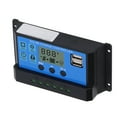 thumbnail image 1 of Photovoltaic Controller, Power Off Memory 12V 24V Solar Panel Controller Dual USB Output Aluminum Alloy Shell  for Industrial Use 70A,80A,90A,100A, 1 of 7