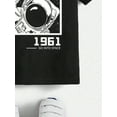 thumbnail image 3 of Young Boy Short Sleeve Astronaut Frame Alien Space Journey Summer Casual Cool T-Shirt, 3 of 4