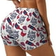 thumbnail image 1 of Fotbe Red Wine Glass Bottle Shorts Sin Costuras – Shorts Deportivos de Cintura Alta para Mujer, Elásticos para Gimnasio, Yoga, Running o Ciclismo-Small, 1 of 8