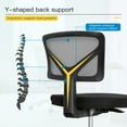 thumbnail image 5 of BestOffice Ergonomic Desk Armless Mesh Computer Lumbar Support Swivel Rolling Executive Adjustable Task Chair for Back Pain, Grey, 5 of 8