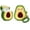 Avocado, variant on Case for AirPods 2nd/1st Generation Earbuds 2019/2016, 3D Cute Cartoon Animation Character Skin Design Protective Shockproof Silicone Covers with Keychain for AirPods 1 and for AirPods 2