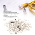 thumbnail image 3 of 100 Pcs Connecteurs Passants RJ45 Cat6e, Extrémités de Connecteur RJ45 Cat6e, Prise Passante en Cuivre Pur Blindé 8P8C Ethernet, 3 of 8