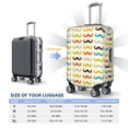 thumbnail image 4 of Fotbe Colorful Mustache Funda Protectora para Equipaje, Antirrayones y Resistente a la Suciedad, Compatible con Maletas de 18 a 32 Pulgadas-Small, 4 of 7