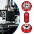 thumbnail image 3 of 8 Pcs Roue d'Imprimante 3D avec Roulement Linéaire 625ZZ, Roue à Poulie en Plastique pour Imprimante 11D, Rouge, 3 of 5