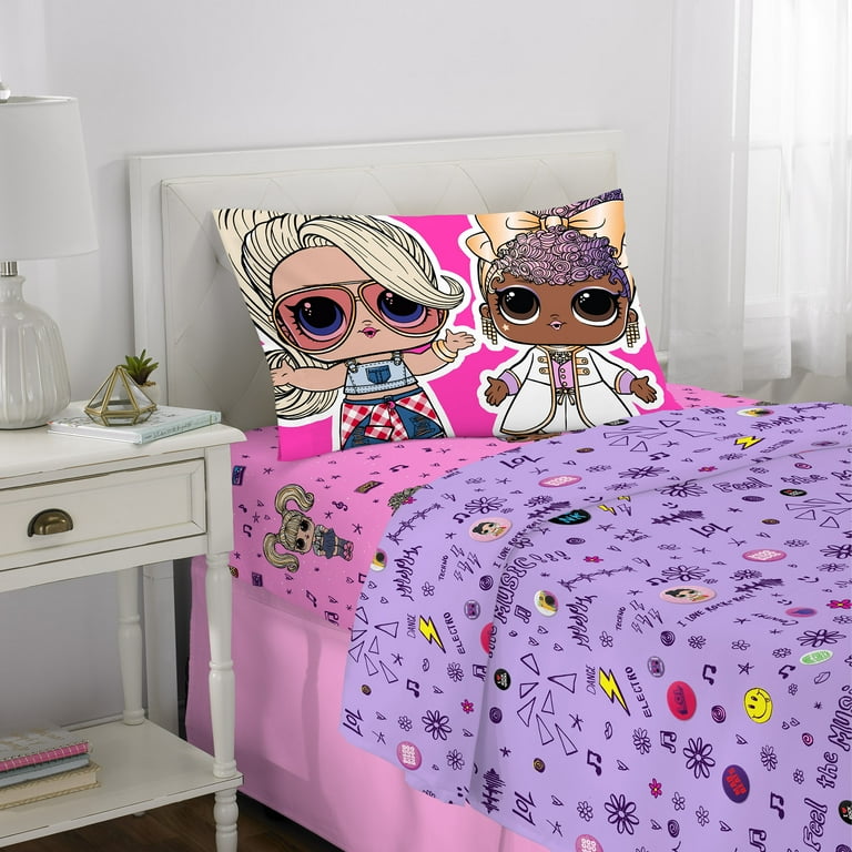 LOL Surprise Doll Room Decor, Full Size Kids Twin Sheet Set