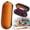 Orange, variant on Swimming Goggles Case, Swim Goggle Storage Box with Breathable Holes & Zipper, Portable Protective Case for Goggles, Sunglasses & Swimming Accessories