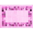 thumbnail image 1 of Ahgly Company Indoor Rectangle Solid Pink Modern Area Rugs, 5' x 8', 1 of 4