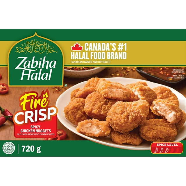 Pépites de Poulet Épicées Panées Piquant Croquant Zabiha HalalMC 720g 720g