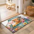 thumbnail image 2 of 2x3 Ft Entryway Area Rug, Country Farm Kitchen Rug Runner Washable Floor Mat, Farmhouse Pig Cow Horse Truck Flowers Barn Non Slip Indoor Door Mat Throw Carpet for Bathroom Living Room Bedroom, 2 of 8