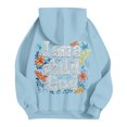 thumbnail image 4 of Womens Hoodies Sweatshirts Featuring Cozy Autumn/Winter Print Design Hoodie for Women Blue S, 4 of 4