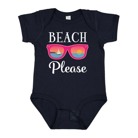 

Inktastic Beach Please Sunglasses Gift Baby Girl Bodysuit
