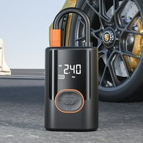 Airmoto - Portable Tire Inflator - Wireless (Including Charging Bank) Car Wireless Air Pump Mini Portable Car Air Pump,Portable Air Compressor for Car Tires,(A)7.8"