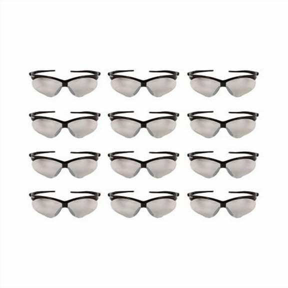 Nemesis Safety Glasses, Black Frame, Indoor/outdoor Lens | Bundle of 2