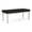 Castillo Black, variant on Lesro Lenox Steel Polyurethane 2-Seat Waiting Room Guest Bench in Silver/Castillo Metal Gray