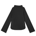 thumbnail image 3 of Vedolay Womens Fall Sweaters Womens Crewneck Sweater 2023 Fall Oversized Side Slit Ribbed Knit Pullover Tops,Black S, 3 of 5