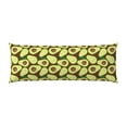 thumbnail image 2 of Lsque Avocado Body Pillow Case Cover,Ultra-Soft Microfiber Bed Pillow Cases 20x54 inches,Elegant Bedding,Breathable Durable Pillow Cover with Envelope Closure, 2 of 8