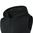 thumbnail image 5 of Pxiakgy Double Tank Men's Fitness Top Hooded Sleeveless Zipper Blouse Vest Casual Tops Men's Tank Tops Black + XXL, 5 of 5