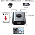 thumbnail image 4 of Hdmi Switch 4k Hdmi Splitter-techole Aluminum Bi-directional Hdmi Switcher 2 Input 1 Output, No External Power Required, Support 4k 3d Hd 1080p For Xb, 4 of 5