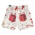 thumbnail image 7 of FORMRS Boys Swim Trunks Quick Dry Mesh Liner Boardshorts Sizes XS-XL, Red Christmas Gift Pattern, 7 of 7