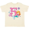 thumbnail image 3 of Inktastic I Am 5 Years Old Birthday with Mermaid Girls Toddler T-Shirt, 3 of 5