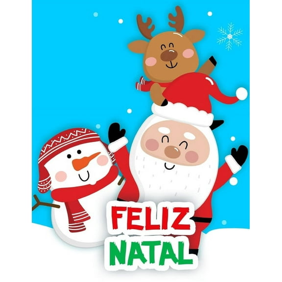 Feliz Natal: Livro de colorir  Portuguese Edition   Paperback  1670086771 9781670086778 Holz Books