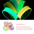 thumbnail image 6 of Glow in The Dark DIY Sticky Ball Tape Stress Relief Luminous Toy Party Favors Rolling Crafts Home Office School Stationery 4.8CM/Yellow, 6 of 10