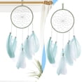 thumbnail image 2 of Handmade Dream Pendant Wall Decor Crystal Stone Boho Bedroom Wedding Decoration Craft Gift With Moon Sun Star, 2 of 4