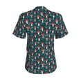 thumbnail image 3 of Uemuo Amanita Mushroom Printed Women's Classic V-Neck T-Shirt - Soft, Breathable, Moisture-Wicking, Perfect for Casual, Office, Travel, and Everyday Wear-Small, 3 of 5