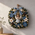 thumbnail image 6 of 3D Fabric Wreath Kit, Hand Assembly Christmas Wreath with Light String and Figures, DIY Holiday Decoration for Door Wall Hanging Winter Home Decor(E), 6 of 6