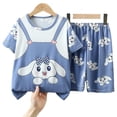 thumbnail image 5 of tangmumao12 (120-128 cm) New Sanrioed Niños Dibujos animados Kuromi Cinnamoroll Pijamas Niños Niñas Ropa de dormir de verano Kawaii Anime Niños Ropa de manga corta para el hogar esquí esquí Gafas de esquí, 5 of 5