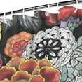 thumbnail image 3 of Waterproof Beautiful Colorful Floral Shower Curtain 72x72 Inch Boho Style Polyester Unique Shower Curtain for Bathroom Hotel Home Decor with 12 Plastic Hooks, 3 of 5