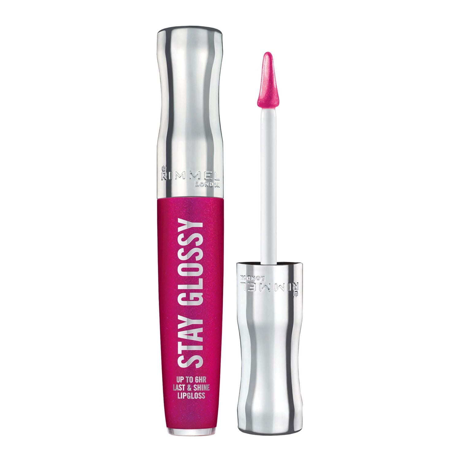 Rimmel Stay Glossy Lip Gloss, non sticky, lasts up to six hours, lip hugging applicator, made with Shine Extent technology, 100% Cruety-Free, 3D effect lip gloss