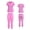 Azalea, variant on Women’s Medical Nursing Jogger Scrub Set Flexxione Mock Wrap Top and Jogger Pants