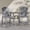 Gray, variant on Buballino 2-Piece Black Bar Height Adirondack Wooden Patio Chairs with Double Layer Connecting Tray - Ideal for Outdoor Relaxation